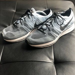 Blue Nike Flyknit Trainer